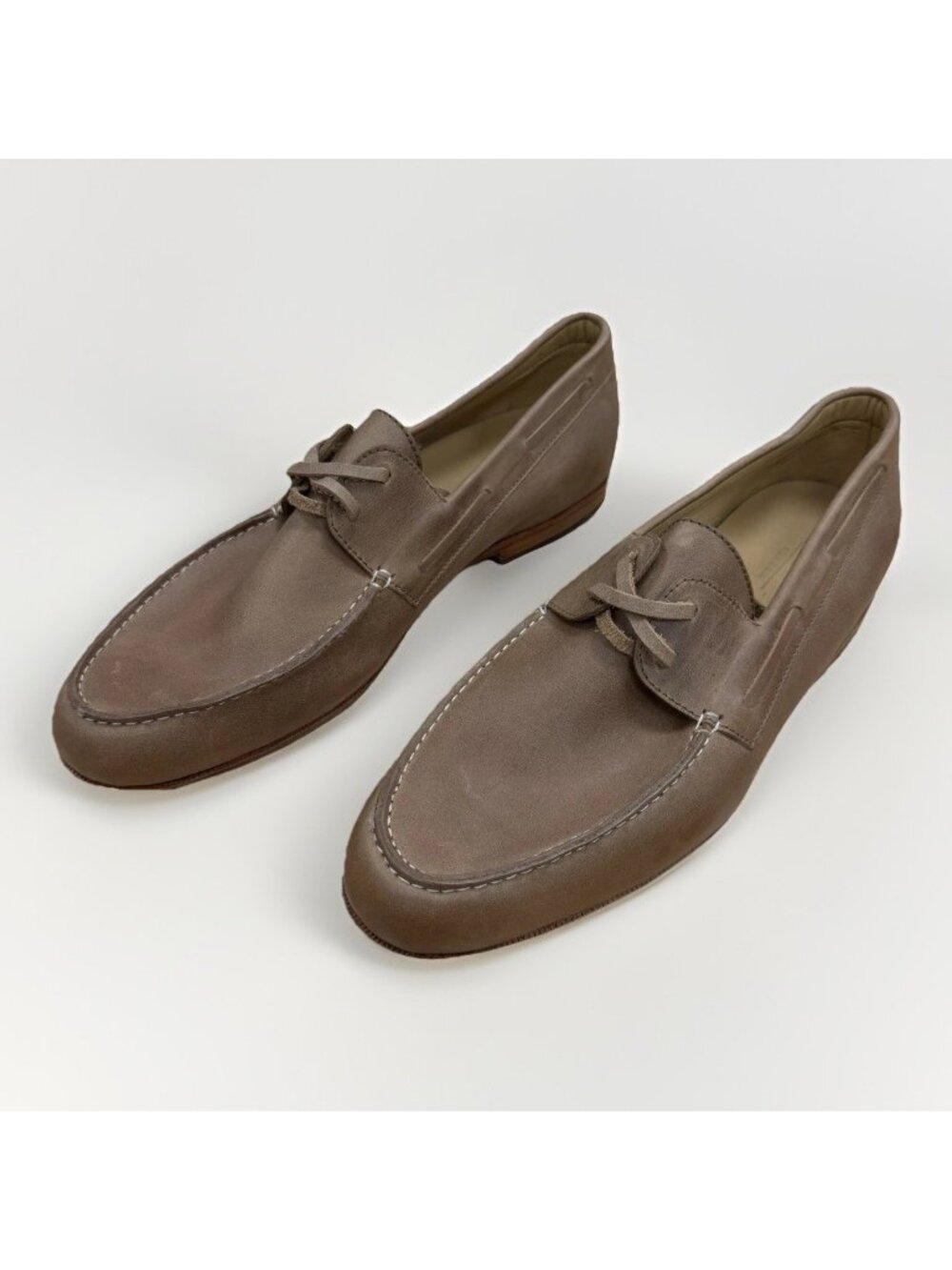 Adelante Men's Nautico Leather Loafers in Desert Tan Size 9.5 E